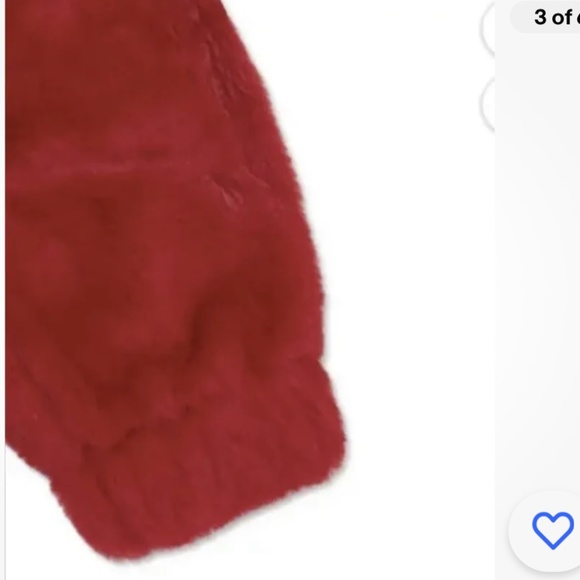 365 Garanimals Girls Red Faux Fur Jacket Size 7 NEW - Picture 3 of 6